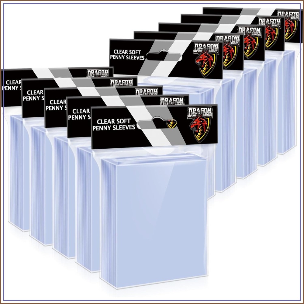 Card Penny Sleeve - 1000 защитных пакетов-слайдеров для коллекционных карт,