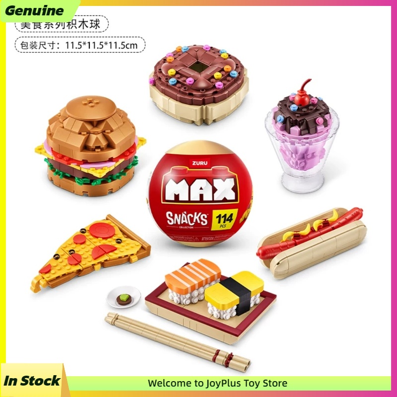 Building Block Mini - ZURU MAX Snacks: Сюрприз-бокс с мини-конструктором,