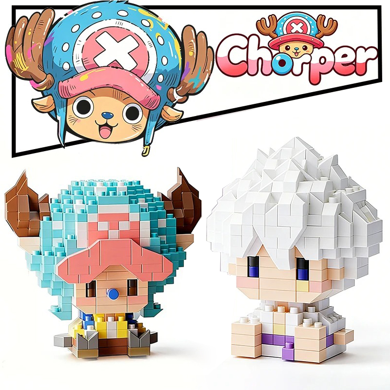 Building Block Mini - Аниме-конструктор: Багги Чоппера, микро-блоки для сборки,
