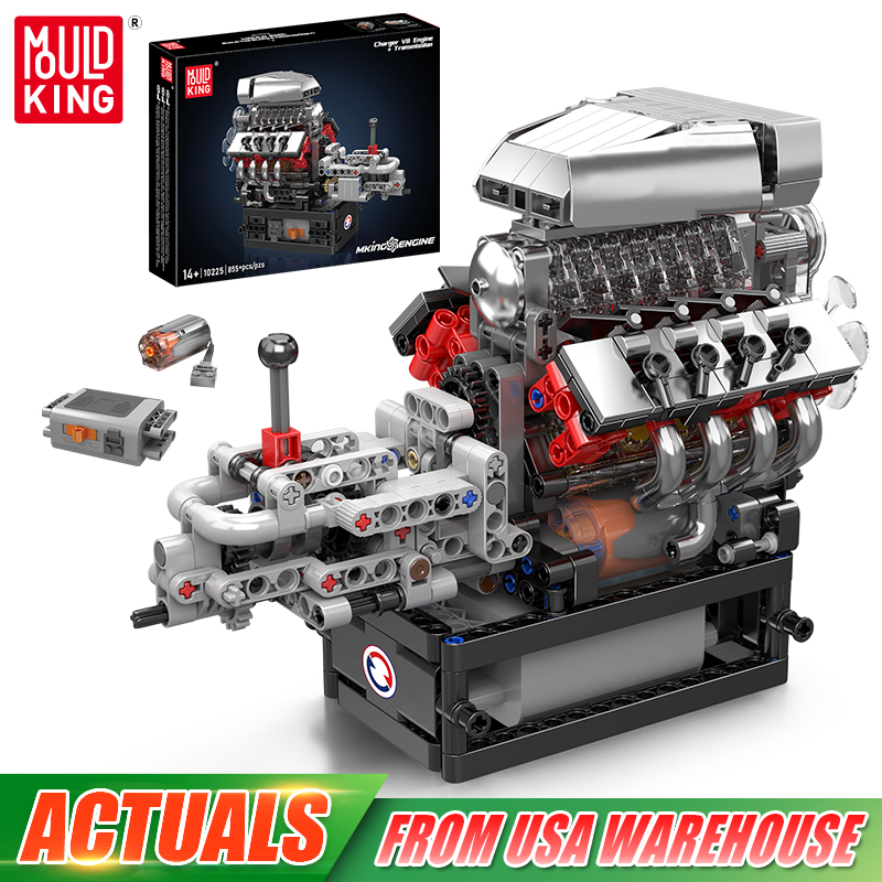 Lego Set Technic - Mold King 10225, технический двигатель, игрушки,