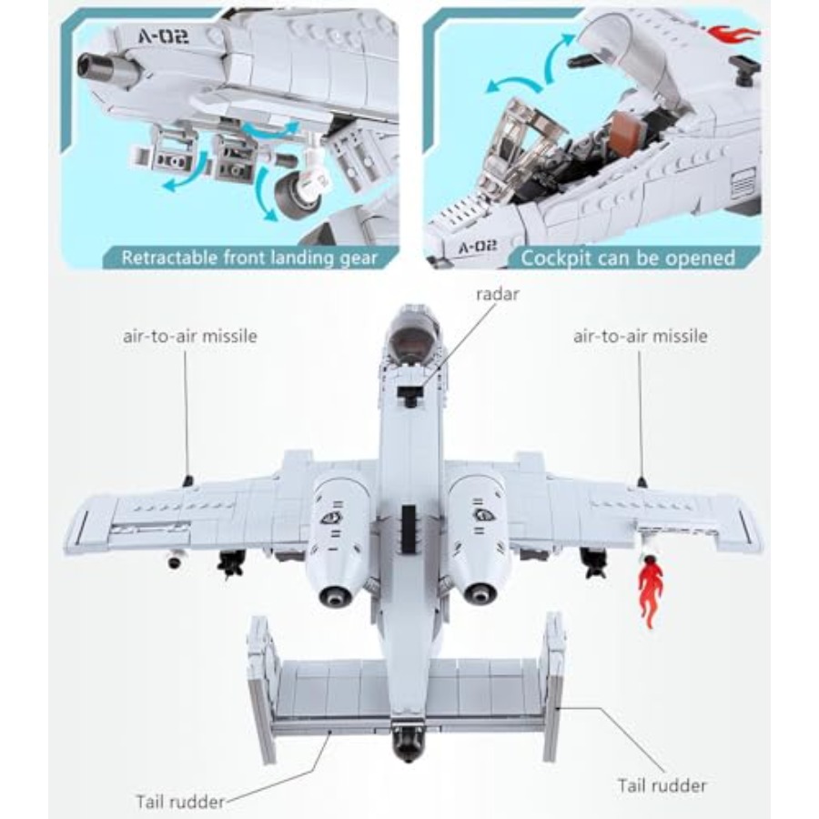 Конструктор самолета-истребите – обзор и цена Model Airplane Plastic