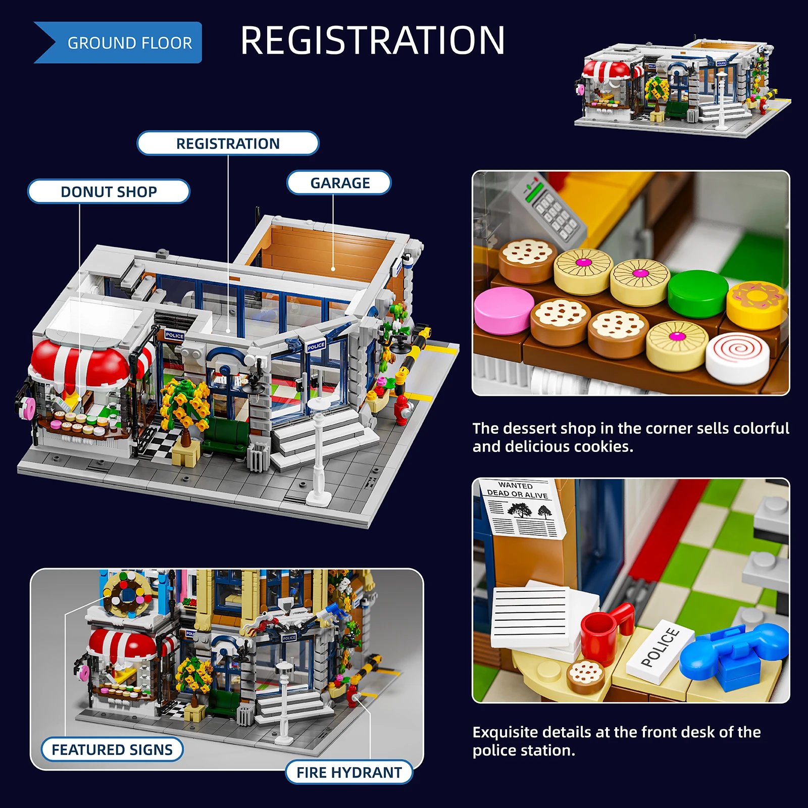 Городской полицейский дом, мод – обзор и цена Lego Set City